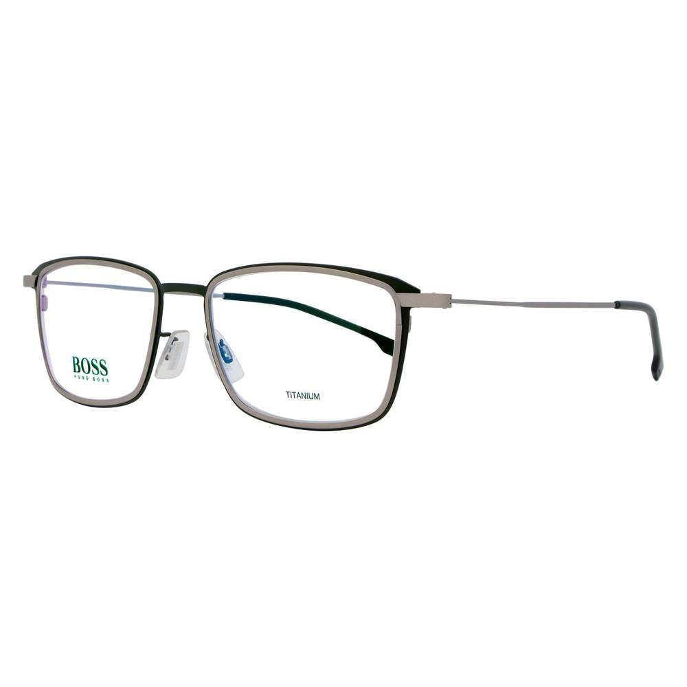 Hugo Boss Rectangular Eyeglasses BOSS1197 EAN Matte Green/ Ruthenium 56mm 1197